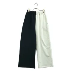 THE SHISHIKUI / シシクイ | SWP コットン バイカラー スウェットパンツ | F | ブラック/ホワイト | レディース