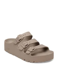 ビルケンシュトック レディース シューズ サンダル プラットフォーム Birkenstock Womens Florida EVA Platform Flex Sandals Gray Taupe グ