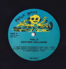 12” Esther Williams / Dinosaur L Last Night Changed It All / Go Bang OB102 Octopus Breaks /00250