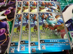 デジモンカードゲーム　プロモ　パラレル　ガオモン4枚　ガオガモン4枚