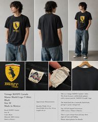 Vintage BANFF Canada Moose Shield Logo T-Shirt Black Single Stitch Made in Mexico