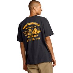 ルーカ メンズ トップス Tシャツ 半袖 RVCA Demo ShortSleeve Shirt Mens Black ブラック