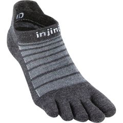 インジンジ メンズ アンダーウェア 靴下 ウール Injinji Run Lightweight Wool NoShow Sock Slate スレート