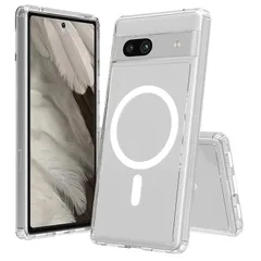 【新品】 対応 Google Pixel 7A ケース カバー 透明シェル 3倍米軍MIL規格 黄ばみ防止 ワイヤレス充電 耐衝撃 傷防止 軽量 マグネットスマホケース Qi2.2対応 最大25W高速充電 ピクセル 7Aケース ピクセル7A専用 SECXTGU