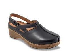 ソフトウォーク レディース シューズ サンダル Softwalk Arica Clog Navy ネイビー
