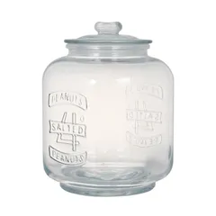 【新品】 ダルトン(Dulton) ガラス クッキー ジャー 5L 見せる 保存 容器 キッチン 高さ260mm 幅185mm 奥行185mm CH00-H05-5