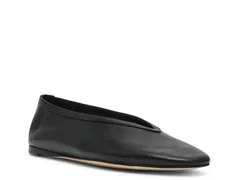 スティーブ マデン レディース シューズ パンプス Steve Madden Leni Flat Black Leather ブラック