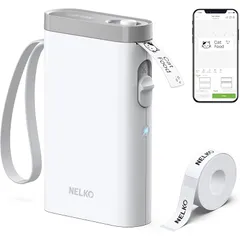 【新品】 Nelko P21 ラベルライター Bluetooth接続多機能ラベルプリンター 感熱小型充電式シールプリンター ポータブルラベルプリンター 書類整理/名前シール/値札シール/調味料に適用 Android & iOS対応 日本語APP 日本語説明書付
