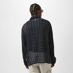 リプレゼント メンズ トップス シャツ Represent Menstructured Utility Overshirt Blue Check ブルー