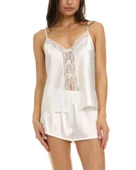 フローラニクルーズ レディース アウター パーカー・スウェット ショートパンツ Flora Nikrooz Tiana Jacquard Camisole Shorts Pajama Set Ivor