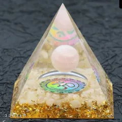 オルゴナイト 水晶玉 水晶球 金色 ホワイト 虹色  癒し 浄化 幸運 開運 恋愛運 結婚運 対人運 仕事運 金運 七色 虹 魔除 置物 スピリチュアル 天然石 ピラミッド