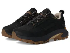 メレル レディース シューズ ブーツ・レインブーツ レザー Merrell Moab Speed 2 Leather Waterproof Black ブラック