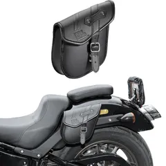 新品 KEMIMOTO バイク サイドバッグ アメリカンバイク用 サドルバッグ ハーレーバッグ NIGHTSTER SPECIAL/IRON 883 ナイトスタースペシャル（RH975S）アイアン883 レブル250/500/1100 サイドバッグ汎用 防撥水