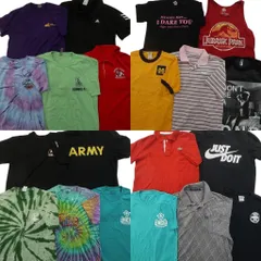 古着卸 まとめ売り Tシャツ トップス 20枚セット ( メンズ S ) ポロシャツ ミリタリー ARMY リンガーT ノースリーブ 中古 古着 NG3920