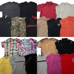 古着卸 まとめ売り Tシャツ トップス 20枚セット ( メンズ XL ) ポロシャツ リアルツリー アディダス ポケット付き 中古 古着 NG3978