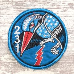 HA71 ベトナム 戦争 ワッペン 1枚 VNAF 第231 ヘリコプター 米軍 サバゲー ミリタリー 軍物 古着 鳥 鷲 戦闘ヘリ 動物 青
