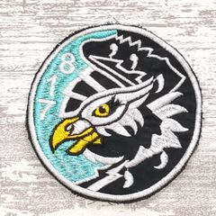 HA72 ベトナム 戦争 ワッペン 1枚 VNAF 817 偵察部隊 鳥 鷲 戦闘ヘリ 動物 青 米軍 サバゲー ミリタリー 軍物 古着