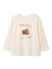 新品 [スナイデルホーム] ケーキモチーフ ロングTシャツ SHCT261024 レディース PNK Free Size