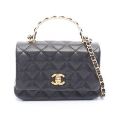 値下げ※CHANELマトラッセ トップハンドル チェーンクラッチ AP2682