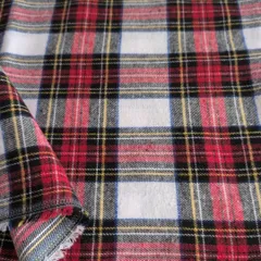 【1点のみ】表面微量の起毛タイプ レッドチェック 長さ2M×幅1.45M