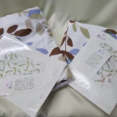掛ふとんカバー サイズ150cm×210cm /敷きふとんカバー サイズ105cm×215cm  シングルロングサイズ 同柄  【未使用訳あり品】 B557