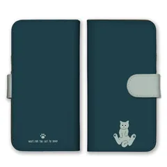 OPPO Reno 15A ケース 手帳型 オッポ リノ 15A スマホケース 携帯ケース 猫 ねこ ネコ シンプル かわいい ベルト バイカラー 大人女子 大人 可愛い ブルー ネイビー スマホカバー カラー05