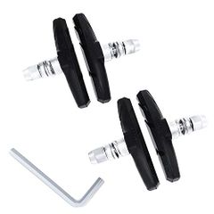 [SUCFORTS] Bicycle Brake Shoes V-Type Brake Pads All-Weather, with Japanese Instructions, V-Brake, Silent, Durable, for Mountain Bikes and Road Bikes, 70mm, Left/Right Design, Hex Wrench Included, 2-Pack, 4-Pack, 6-Pack Set