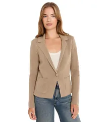 ニックプラスゾーイ レディース アウター コート プチ ブレザー ニット Niczoe Petitelegant Knitailo red Blazer Oak