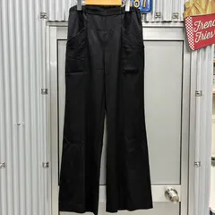 muller of yoshiokubo サテン イージーパンツ ブラック