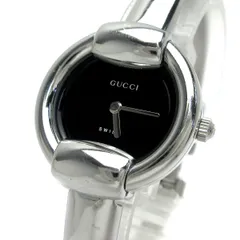 グッチ GUCCI ホースビット バングルウォッチ レディース 黒 1400L