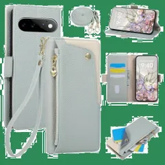新商品 LBLB Google Pixel 11 Pro 用 ケース 手帳型 グーグルピクセル11プロ ケース ショルダー ストラップ付き (ブルー)