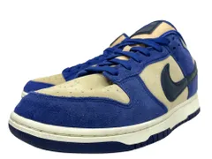 NIKE (ナイキ) WMNS DUNK LOW LX ダンクロー スエード DV7411-400 28.5cm US11.5 ブルー×ベージュ メンズ/045