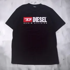 DIESEL ディーゼル 半袖 Tシャツ カットソー ブラック 刺繍ロゴ メンズのサムネイル