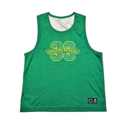 Chrome Hearts クロムハーツ Mesh Warm Up Jersey メッシュ ウォームアップ ジャージ タンクトップ リバーシブル Mサイズ グリーン ホワイト CHロゴ ノースリーブ ナイロン ポリエステル メンズ