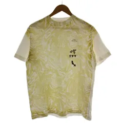 トーガ TOGA ARCHIVES Tシャツ 半袖 総柄 クルーネック M 白 黄 /GGのサムネイル
