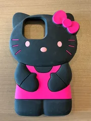 316R538 iPhone用シリコンケース　16proMax　かわいい　ハローキティ カメラロール部分破れ