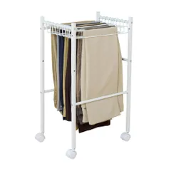 HEIAN SHINDO ボトムスハンガー スラックスハンガー スリム 10着 クローゼット収納 マットホワイト 幅32cm 高さ70cm 奥行44cm 耐荷重7.5kg BHS-4WH 平安伸銅工業ym 3f8f9a21
