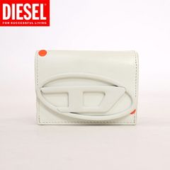 DIESEL Women's Tri-fold Wallet with D-Point Matte Finish, White (Size/UNI) cl3024 (Slightly Imperfect)
