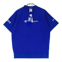 サイズ：LARGE CHAMPION GOLF チャンピオンゴルフ  モックネック半袖Tシャツ  ブルー系 [240101760362] ゴルフウェア レディース ストスト
