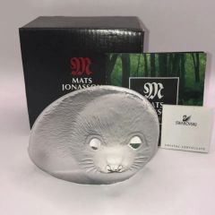 【北欧ヴィンテージ】マッツジョナサン クリスタル 「タテゴトアザラシの赤ちゃん（Baby Harp Seal / Seal Pup）」  刻印　(志) A-11