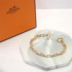 エルメス HERMES シェーヌダンクルTPM H218836B ブレスレット K18イエローゴールド レディース 23コマ 保証書付属 人気【中古】【Aランク】