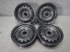 日産 純正 スチールホイール 黒鉄チン 40300-1HJ0C K13 マーチ 14×5.5J PCD100 +45 4本 アゲトラ [101984]