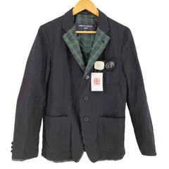コムデギャルソンオム COMME des GARCONS HOMME 00S AD2009 09AW ウール リネン リバーシブル 3B テーラードジャケット メンズ  Xs