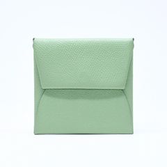 新品同様品 HERMES エルメス 財布 コインケース 小銭入れ バスティア ヴェールクリケット グリーン Z刻印 중고 4a006765