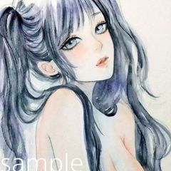 肉筆原画 水墨画 絵画 日本画 ドローイング 和装 美人画 - メルカリ