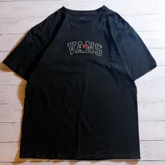 【人気デザイン】VANS T-shirt バンズ ブラック ロゴ フラワー プリント スケート ストリート 古着 #H5219のサムネイル