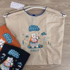 D.KELLY　刺繍ナイロントート　くま