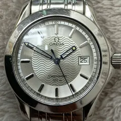 【HQ241】OMEGA SEAMASTER 120ｍ QZ  SS 不動 腕周り17~18cm オメガ シーマスター 腕時計