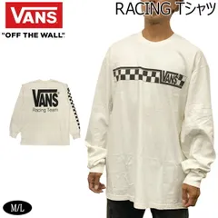 バンズ ロングTシャツ VANS RACING LS TEE MARSHMALLOW ヴァンズ US企画品 VN000X2BFS8のサムネイル