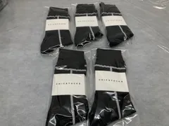 08-361 ■BP 【送料無料】メンズ CHICSTOCKS シックストックス 靴下 ブラック×オフホワイト 26～28ｃｍ  Lサイズ ×5足 セット  紳士 新品 未使用品